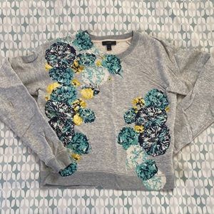 J.Crew Printed Floral Sweatshirt